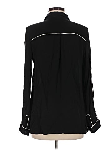 Elie Tahari Long Sleeve Silk Top (view 2)