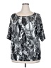 Unbranded Silver Short Sleeve Blouse Size 3X (estimated) - photo 1