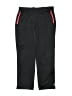 Lands' End 100% Polyester Color Block Black Track Pants Size 10 - 12 Husky - photo 1