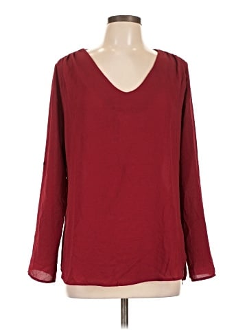 Always Indigo Long Sleeve Blouse (view 1)