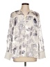 Reiss Paisley Ivory Long Sleeve Silk Top Size 10 - photo 1