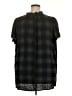 Torrid 100% Rayon Black Short Sleeve Blouse Size 2X Plus (2) - photo 2