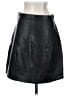 Zara Basic Solid Black Faux Leather Skirt Size S - photo 2