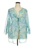 White Stag 100% Polyester Teal Kimono Size 22 - photo 1