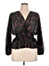The Kooples 100% Polyester Black 3/4 Sleeve Blouse Size XL (4) - photo 1
