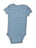 Carter's 100% Cotton Stripes Blue Short Sleeve Onesie 0-3 MO / 3 MO - photo 2