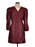 BCBG Paris 100% Polyurethane Burgundy Coat Size L - photo 1
