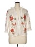 Assorted Brands Floral Ivory 3/4 Sleeve Blouse Size XL - photo 1