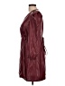 BCBG Paris 100% Polyurethane Burgundy Coat Size L - photo 5