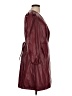 BCBG Paris 100% Polyurethane Burgundy Coat Size L - photo 4