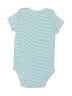 Carter's 100% Cotton Stripes Teal Short Sleeve Onesie 3-6 MO / 6 MO - photo 2