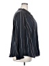Nic + Zoe 100% Polyester Stripes Black Long Sleeve Blouse Size 2X - photo 4