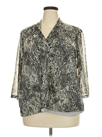 Dana Buchman 3/4 Sleeve Blouse (view 1)