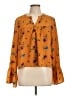 Mimi Chica Orange Long Sleeve Blouse Size L - photo 1
