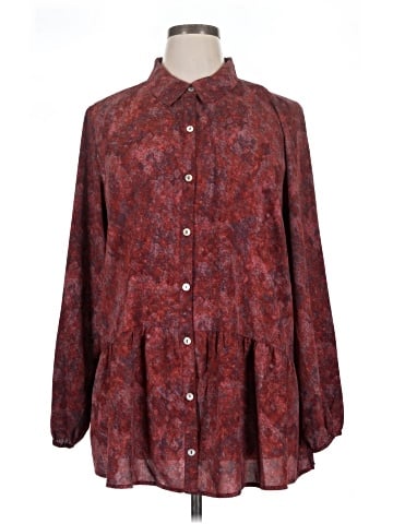 LOGO by Lori Goldstein Long Sleeve Blouse (view 1)