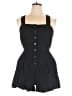 A New Day Solid Black Romper Size XL - photo 1