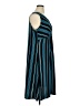 Catherines Stripes Teal Casual Dress Size 0X - photo 4