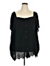 Torrid Black 3/4 Sleeve Blouse Size 5X Plus (6) - photo 1