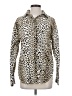 ASOS Design 100% Cotton Animal Print Ivory Long Sleeve Button-Down Shirt Size 4 - photo 1