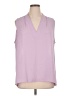 Halogen 100% Polyester Purple Sleeveless Blouse Size 1X - photo 1