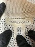 Happily Grey Ivory Short Sleeve Blouse Size S - photo 7
