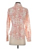 Gap Floral Orange Long Sleeve Blouse Size S - photo 2