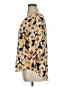 Maurices 100% Polyester Floral Gold 3/4 Sleeve Blouse Size XL - photo 5