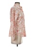 Gap Floral Orange Long Sleeve Blouse Size S - photo 4