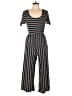 Rewind Stripes Black Jumpsuit Size M - photo 1