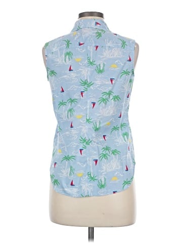 Lands' End Sleeveless Button-Down Shirt (view 2)
