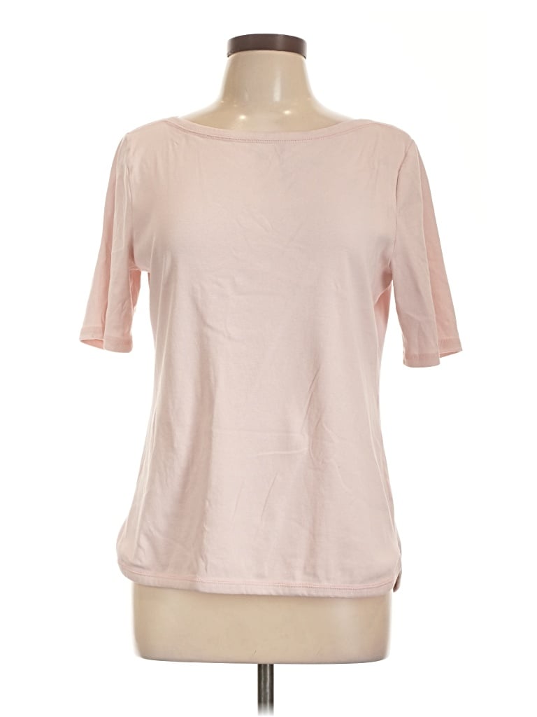 Pre-owned Talbots 3/4 Sleeve T-shirt In Pink