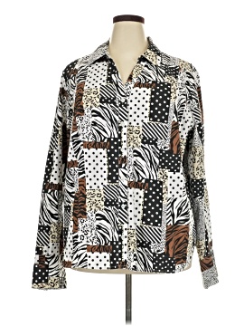 Ashley Stewart Long Sleeve Button Down Shirt