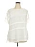 City Chic 100% Polyester Ivory Short Sleeve Blouse Size 18 Plus (M) - photo 1