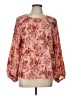 Ann Taylor LOFT 100% Polyester Pink Long Sleeve Blouse Size L - photo 1