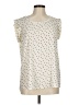 Pleione 100% Polyester Stars Ivory Sleeveless Blouse Size M - photo 1