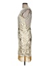 Unbranded Graphic Gold Cocktail Dress Size M (estimated) - photo 5