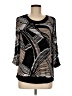 Joseph Ribkoff 100% Polyester Black 3/4 Sleeve Blouse Size 6 - photo 1