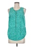MICHAEL Michael Kors 100% Polyester Teal Sleeveless Blouse Size M - photo 1