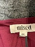 Mixed 100% Polyester Floral Burgundy Cocktail Dress Size XXL - photo 7