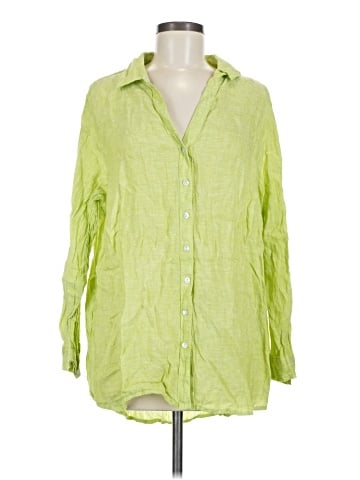 Sigrid Olsen 3/4 Sleeve Button-Down Shirt (view 1)