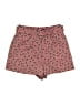 Topshop 100% Cotton Print Red Pink Shorts Size 4 - photo 1