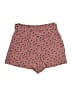 Topshop 100% Cotton Print Red Pink Shorts Size 4 - photo 2