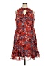 Cato 100% Polyester Paisley Red Cocktail Dress Size 18 - photo 1