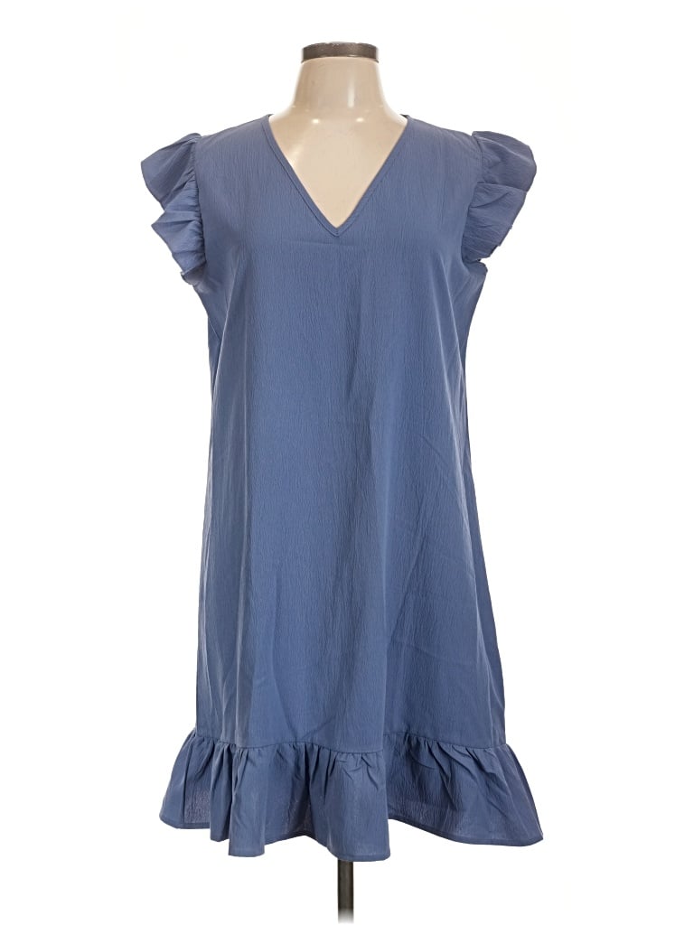 Pre-owned Shein Casual Dress In Blue