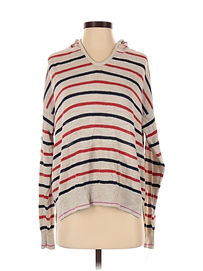 Pre-owned Lou & Grey Pullover Sweater In Silver