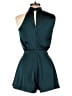 Rumors 100% Polyester Solid Teal Romper Size 6 - photo 2