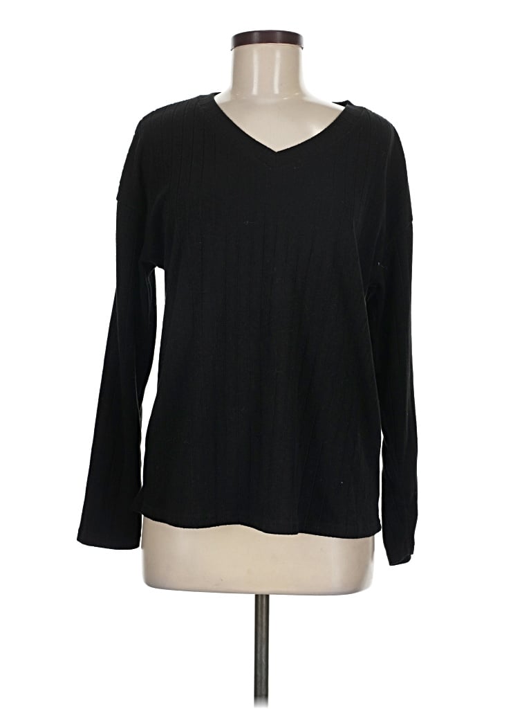 Pre-owned Ekouaer Long Sleeve T-shirt In Black