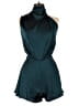 Rumors 100% Polyester Solid Teal Romper Size 6 - photo 1