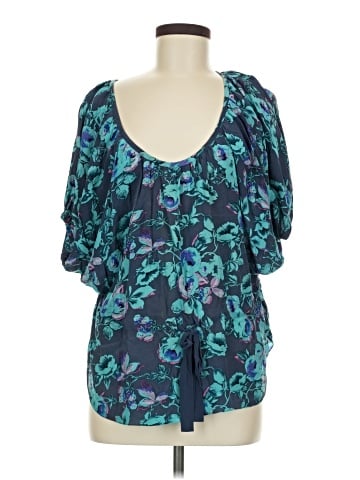 Rebecca Taylor Short Sleeve Silk Top (view 1)