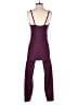 Sincerely Jules Solid Purple Jumpsuit Size L - photo 2